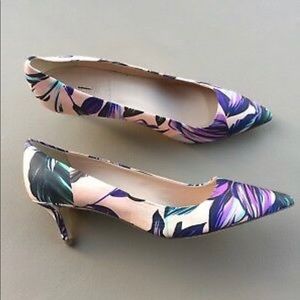 J Crew Dulci Kitten Heels In Romantic Floral